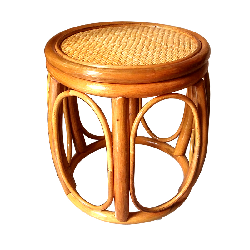 Gift special shot, single shot does not ship, handmade real rattan shoe changing stool rattan stool 31cm*31cm