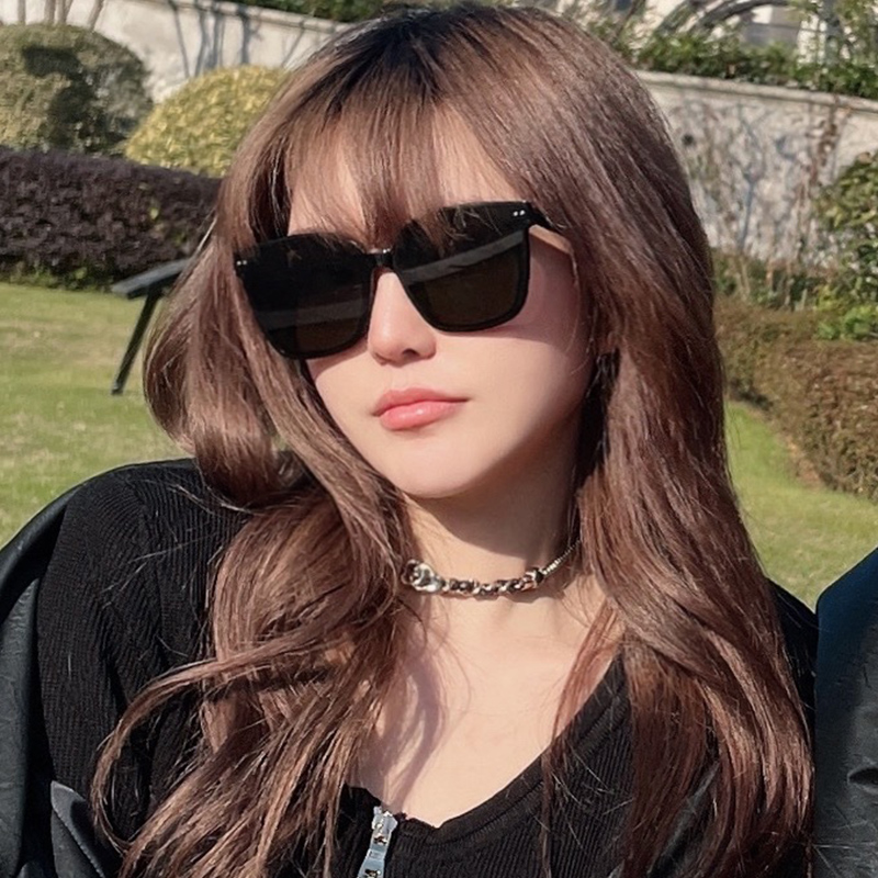 gm sunglasses female Zhou Yangqing same style glasses trendy Korean version anti-UV big face slimming net red ins sunglasses female