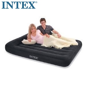 Pump INTEX luxury planting stripes double - double - person add an inflatable mattress 66769 air mattress