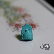 Original Mine Green Pine Stone Guan Plums Pendant hanging pendant girl Mountain High Porcelain All Net Jelly Suwork Boutique Handmade Sculpture