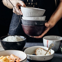 Yijia Rice Bowl Японская ретро -стиль творческая керамика
