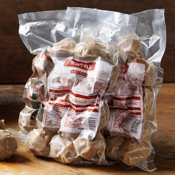 Looking forward to the Tianshan Beef Pill 500g bag of real hand beating beef hot pot