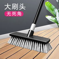 Home cool long handle bristle floor brush Toilet toilet balcony bathroom floor brush Telescopic rod floor cleaning brush