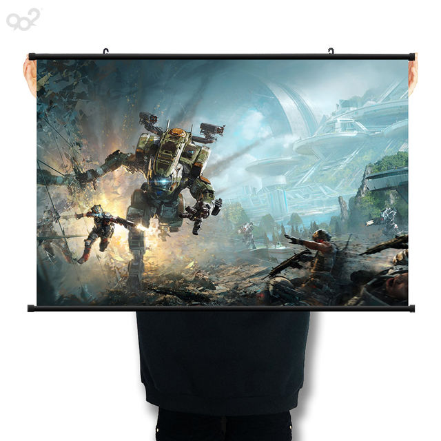 902 Game Peripheral Poster Titanfall Poster Hanging Painting Titan 2 ໂປສເຕີອອກແບບຮູບວໍເປເປີ Mural Core