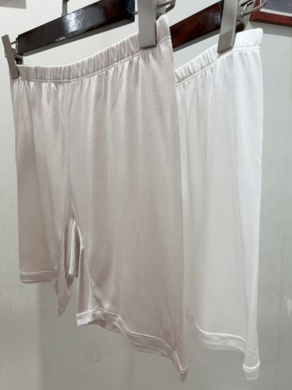 113# 100%桑蚕丝四分裤打底裤 安全裤 舒适凉爽真丝内裤防走光