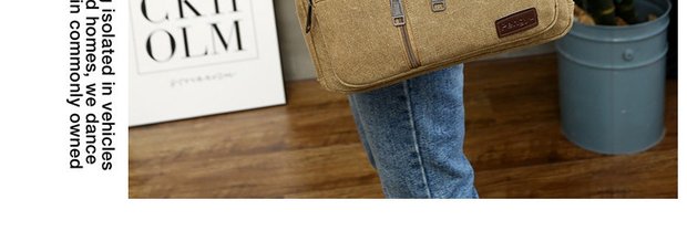 Túi xách nam Phiên bản tiếng Hàn của túi vải vai Túi xách máy tính Túi xách Messenger Túi đeo vai Túi du lịch nam túi xách nam balo du lịch