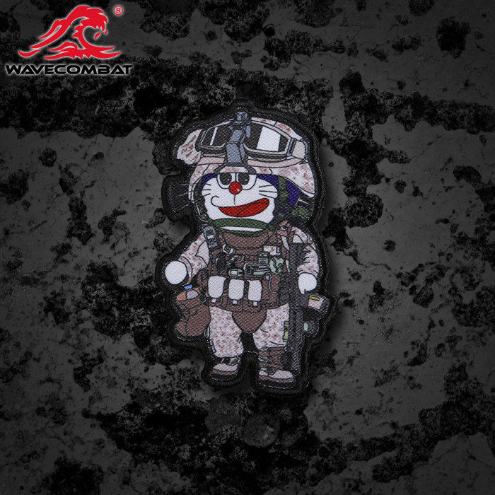 Wave Monarch lt Doraemon USMC ultra fine magic badge Magic sticker morale badge