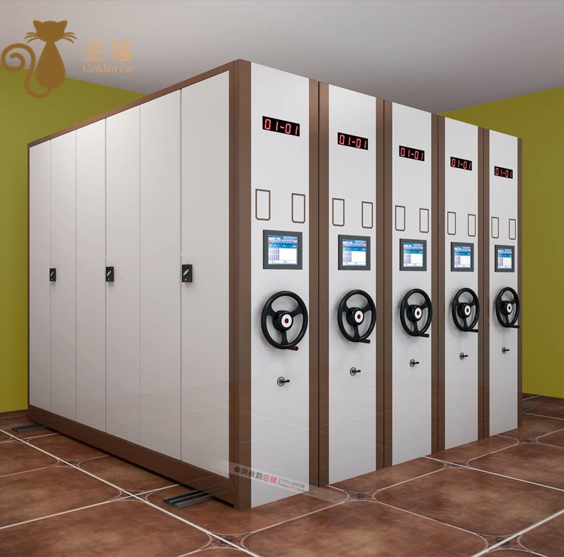 Beijing Dense Shelf Intelligent File Dense Cabinet Mobile Credential Cabinet archive with track manual electric dense cabinet