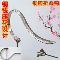 Bamboo Bird Cage Stainless Steel Copper Money Embossing Hook Painting Brow Small Octag Stainless Steel Handle Hemp Material Hook Jade Bird Hook