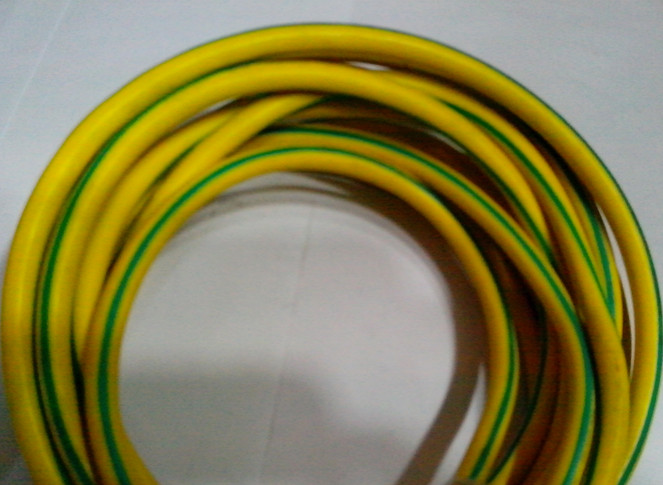 Yellow-green grounding wire grounding wire BVR 10 square multi-strand soft wire full copper national line Markings Earth line Two-color line loose sell