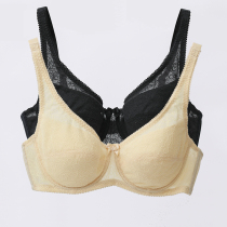 Ancient and modern underwear counter thin female bra lace large size full cup gathered cotton summer bra clearance