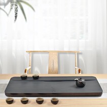 Pick up the natural whole piece of Wujin Stone tea tray simple stone drainage Stone tea table home free lettering tea tray