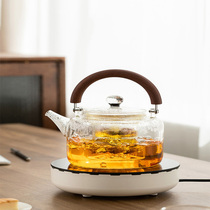 Chiliju electric pottery stove cooking teapot glass tea cooker high temperature filter tea kettle flower teapot single pot