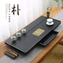  Shiliju Wu Jinshi tea tray Household drawer-style simple tea table drainage and storage of water dry foam natural whole stone