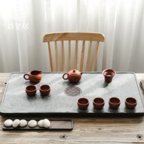 Pick to Liju Natural Wujin Stone Tea Tan Set Whole Household Stone Big Tea Table Simple Kung Fu Tea Set Tea Plate