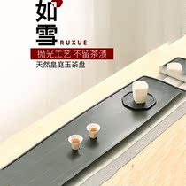 The natural Wujin Stone tea tray home simple dry foam platform modern Japanese Zen drainage kung fu tea set