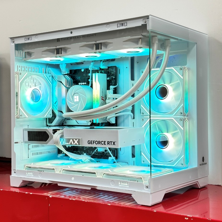 Shanghai Physical Store Installs I5 14600Kf Assembled Computer with 5060Ti, Sea View Room 5070 Water-Cooled Gaming Console