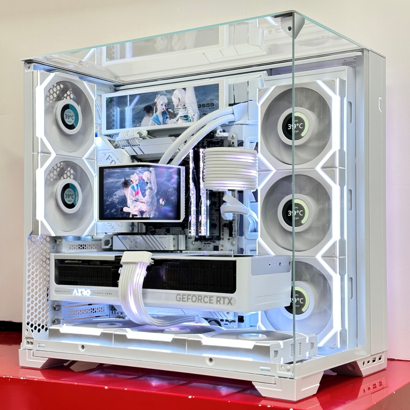 Shanghai Physical Store Amd 9800X3D Desktop Assembled Computer Rtx5080 White 5090 Sea View Pc Shanghai Physical Store Amd 9800X3D Desktop Assembled Computer Rtx5080 White 5090 Sea View Pc