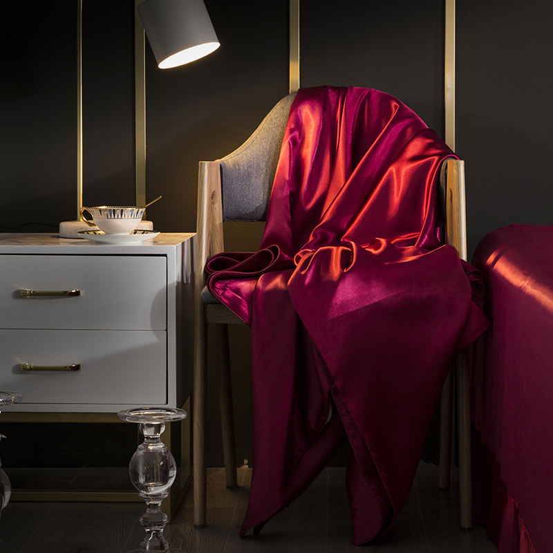 Heavy silk duvet cover single piece naked sleeping mulberry silk satin quilt cover 2m2.3m single double silk silk duvet cover