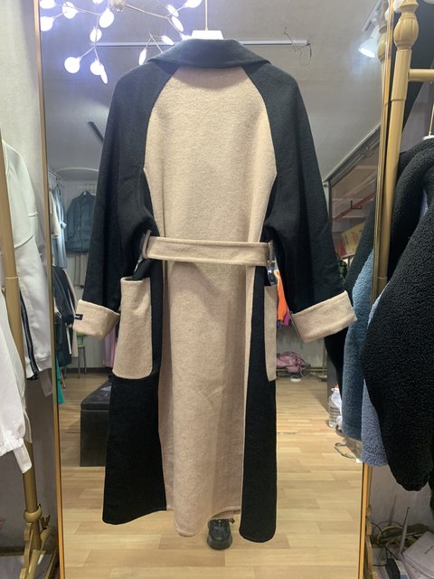 Autumn and winter 2022 new high-end double-sided cashmere coat knee-length mid-length Korean style loose and fashionable woolen coat for women