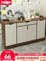 Shoe cabinet simple modern door home simple economic porch entrance hall storage cabinet imitation solid wood large capacity shoe rack