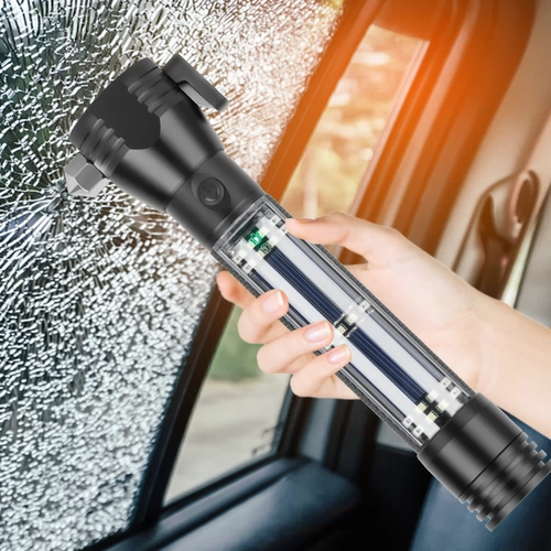 Безопасный молоток автомобиль многофункциональный автомобильный эвакуационное выпускной, разбивая окно, сильное световое вспышка аварийное самооткрытие