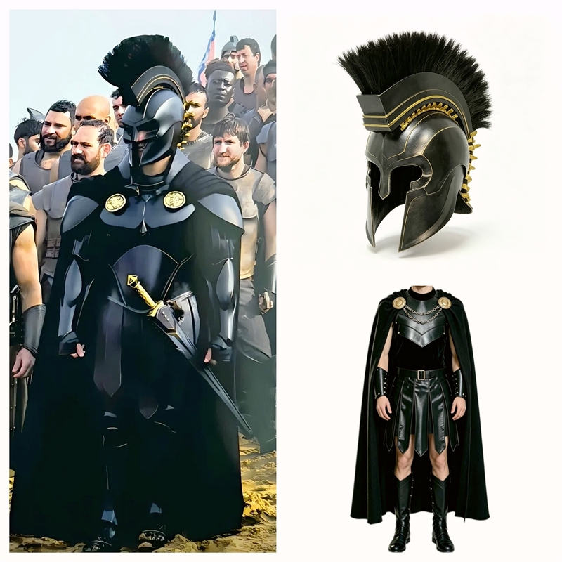 Odyssey Cosplay Costume Agamemnon Role-Playing European and American Style Cape Halloween Medieval Stage Performance Costume