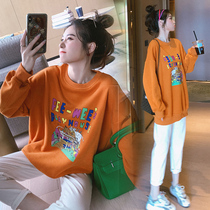 Pregnancy Woman Dress Autumn Clothing Suit Fashion Models New Korean Version Small Subnets Red Autumn Necropolis Woman in two sets