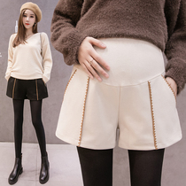 Pregnant Woman Shorts Autumn Winter Outwear Fashion Fall Toobellied Boots Pants Winter Tide Moms Loose 100 Hitch Bottom Shorts