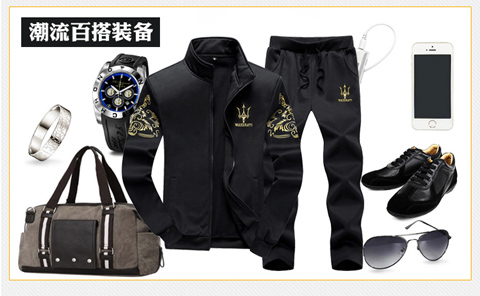 Bộ đồ thể thao giải trí mùa xuân và mùa thu Áo len nam 5 Fatty Extra Large 7 Fat Boy 6 Fat 8 Plus bón phân XL áo hoodie dây kéo