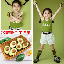 New foam fruit model simulation avocado personality photo props children creative photography window decoration