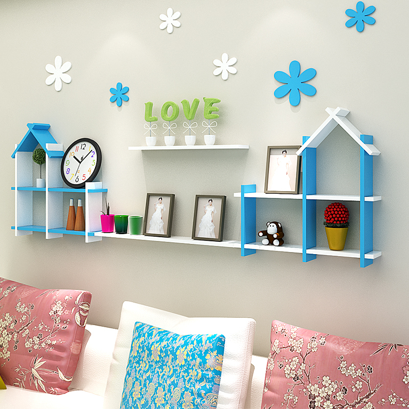Wall-Mounted Shelf Solid Wood Creative Grid Children's Room Bedroom Wall Hanging Kindergarten Background Wall Decoration Entryway Shelf Wall-Mounted Shelf Solid Wood Creative Grid Children's Room Bedroom Wall Hanging Kindergarten Background Wall Decoration Entryway Shelf
