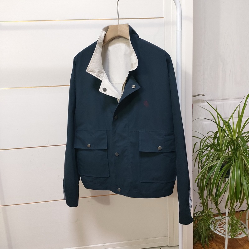 Sl~ Autumn Original Women's Double-Sided Workwear Jacket with Old Money Style Embroidery