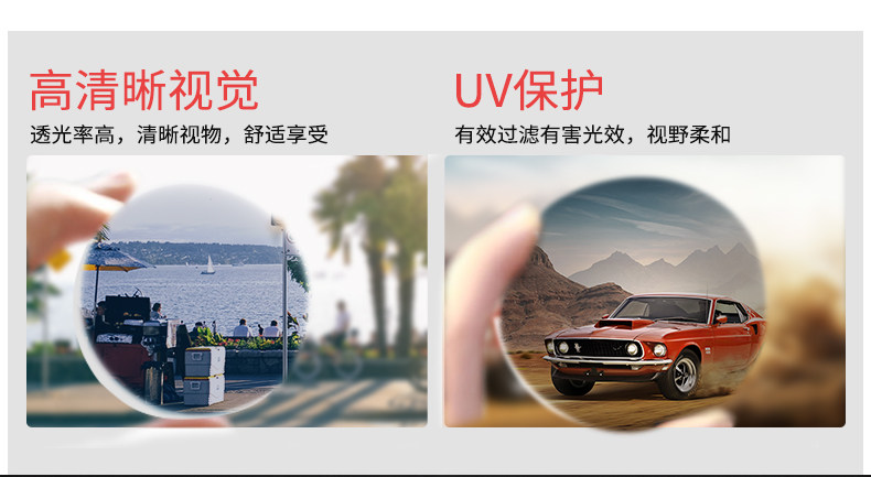 乐申 偏光墨镜 飞行员太阳镜 图5