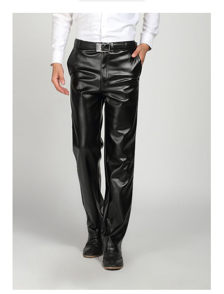 Pantalon cuir homme droit pour hiver - Ref 1476860 Image 15