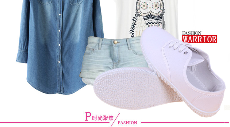 Giày mùa xuân cỡ lớn cho nữ 40-43 thấp để giúp giày nữ bằng vải thoáng khí Sinh viên Hàn Quốc Giày trắng Giày đơn dép sandal nữ