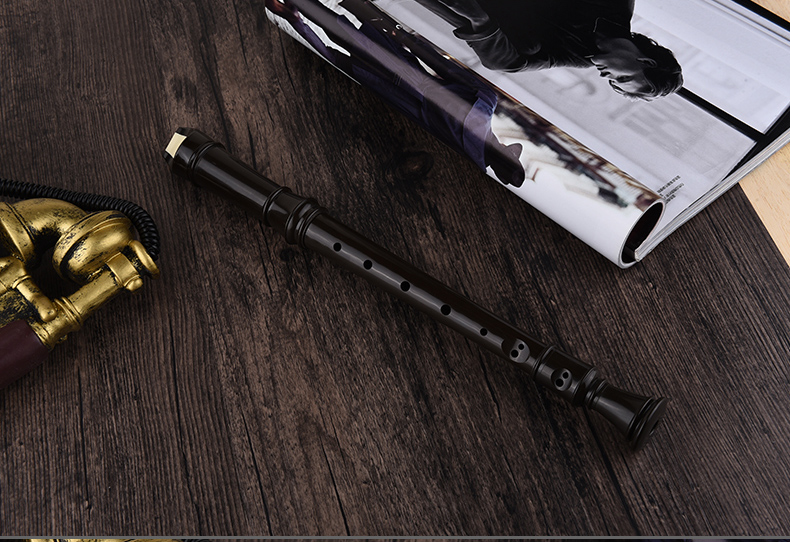Nhạc cụ Suzuki SRG-405 trẻ em clarinet Tiếng Đức tám lỗ treble nâu đen tiêu chuẩn 8 lỗ - Nhạc cụ phương Tây vĩ cầm
