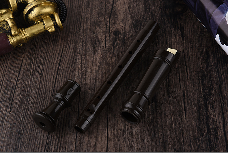 Nhạc cụ Suzuki SRG-405 trẻ em clarinet Tiếng Đức tám lỗ treble nâu đen tiêu chuẩn 8 lỗ - Nhạc cụ phương Tây vĩ cầm