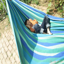 Thickened and widened canvas double hammock factory direct sales anti-rollover canvas hammock new outdoor indoor swing hammock hammock