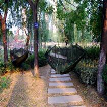 Factory direct sale parachute cloth double mosquito net hammock new camouflage cloth hammock special outdoor indoor creative swing