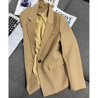 2021 Spring and Autumn New Korean slim a button suit jacket female small student fashion thin small suit