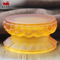 Buddha statue base for the Buddha for the table ornaments Oval Sumeru seat Guanyin Pharmacist glass plus high double lotus seat