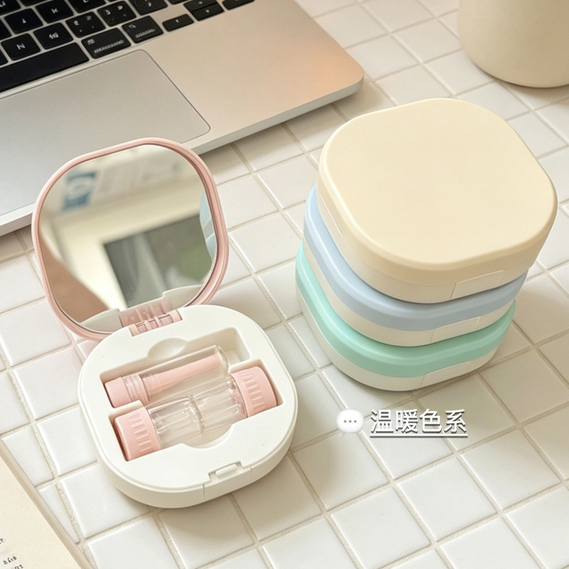 Orthokeratology Lens Storage Box, Rgp Hard Contact Lens Case, Ok Lens Suction Stick, Silicone Storage Box Set, Portable