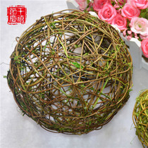 Green Biomimetic Tv Vines Ball Christmas Celebration Shop Windows Decoration Flowers ball hanging accessories Wedding Celebration gardening Hanging Accessories