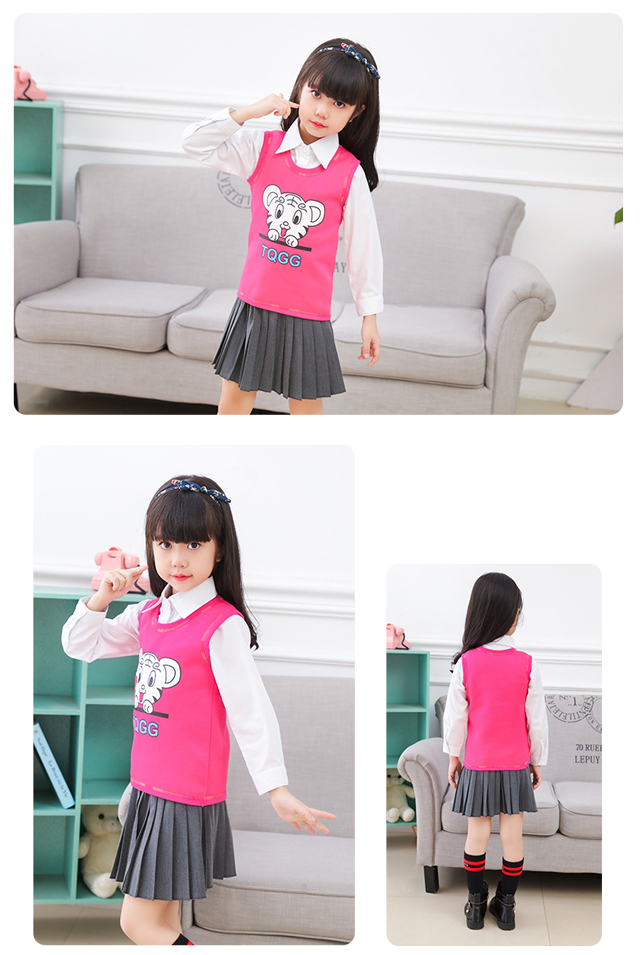 Áo vest cho bé mùa thu và mùa đông mặc vest ấm áp cho bé trai cộng với nhung bên trong bé trai và bé gái mặc vest áo gile nỉ cho bé trai bé gái