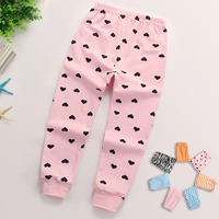 Bé trai và bé gái mùa thu quần cotton đơn nữ bé bé lớn trẻ em quần ấm mặc quần legging cotton quần áo trẻ em 10 tuổi