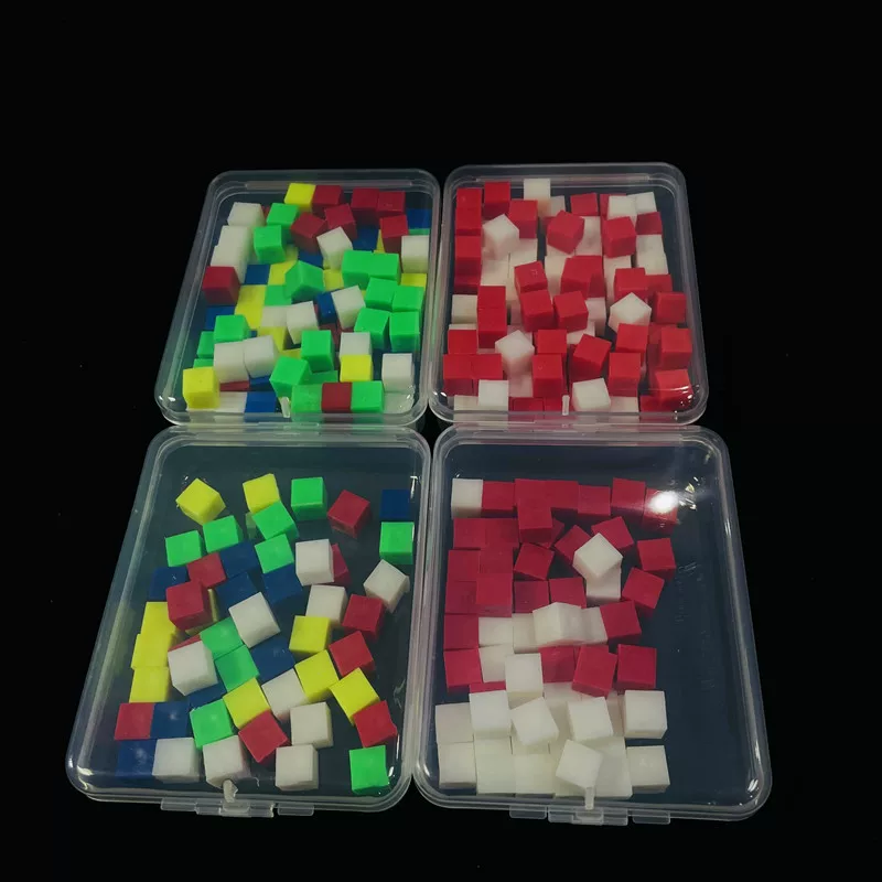Cube, teaching aids, constructor for students, 100 pieces, 50 pieces