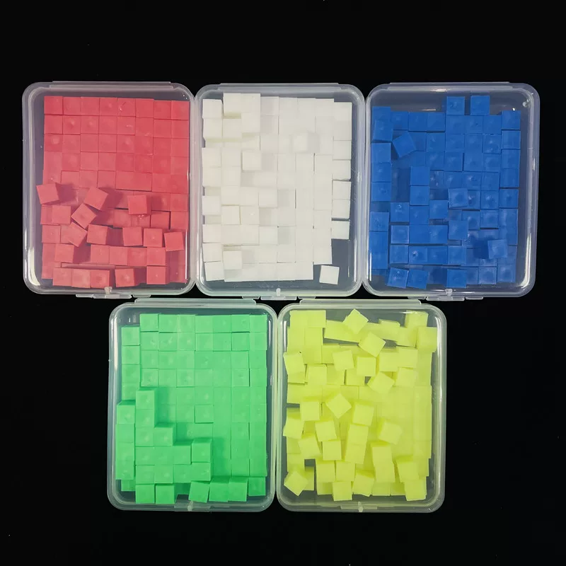 Cube, teaching aids, constructor for students, 100 pieces, 50 pieces