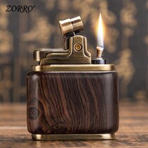ZORRO Zorro kerosene lighter press-pressure pure copper old vintage Old Personality Lighter 7 New Years Eve Gift