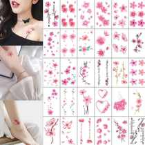 Tattoo sticker wind female small pattern hand disposable washable ancient wind sensaurian cherry blossom pebside waterproof and persistent